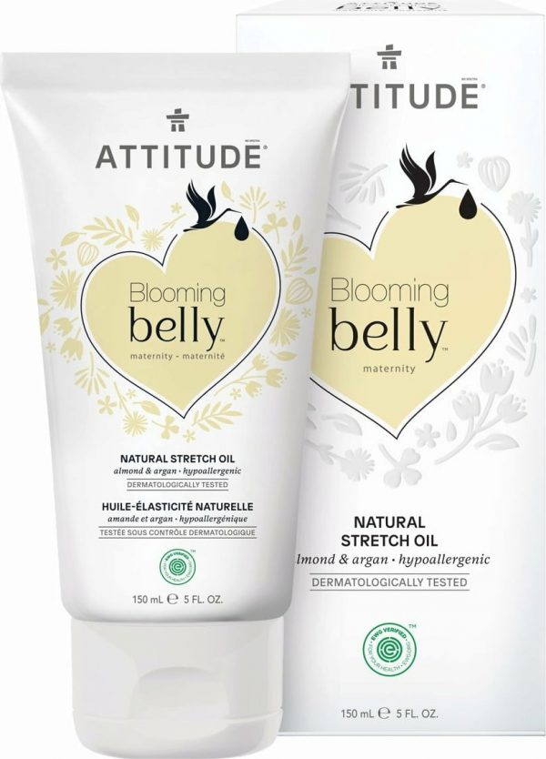 ATTITUDE Blooming Belly Stretch Oil Almond & Argan