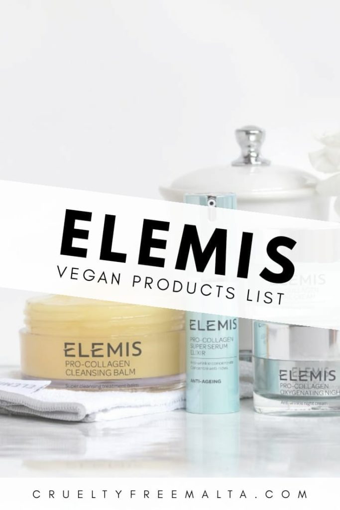 Elemis Vegan Products List