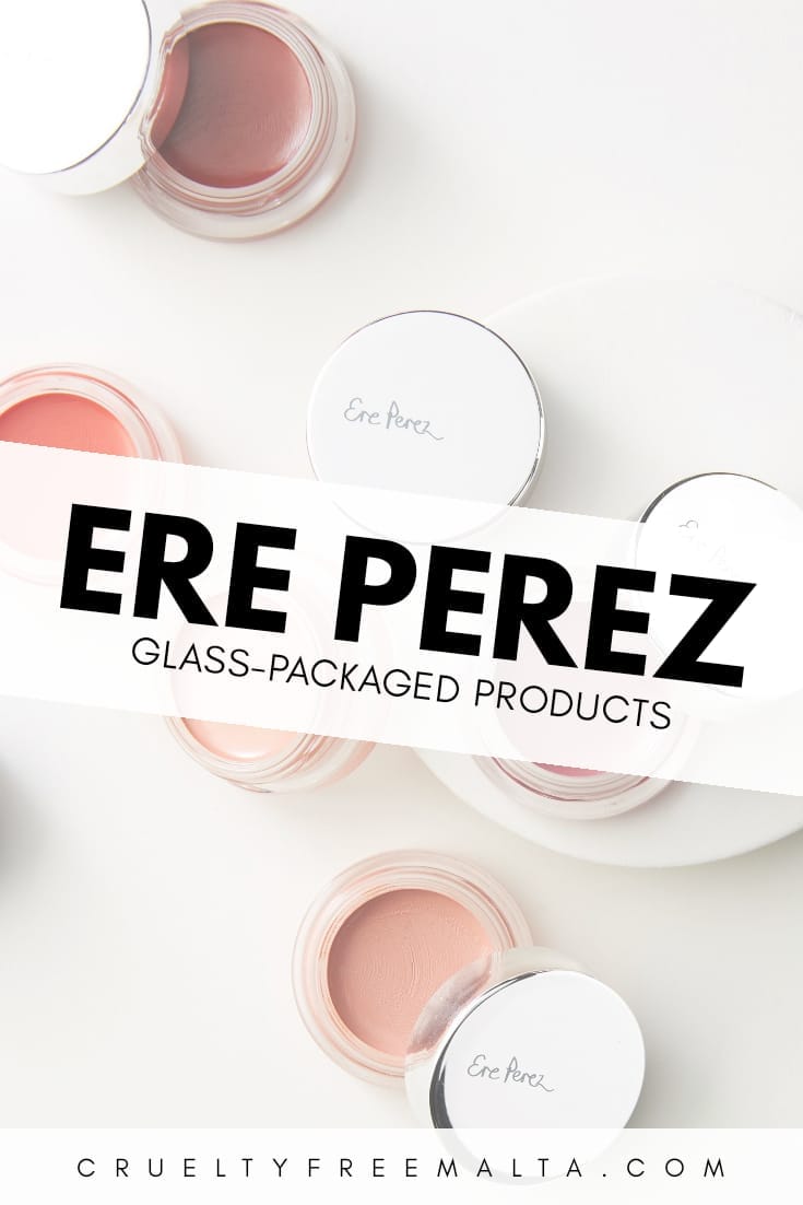Ere Perez glass-packaged beauty products