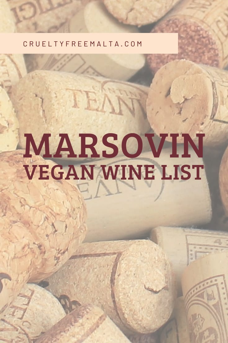 Marsovin Vegan Wine List