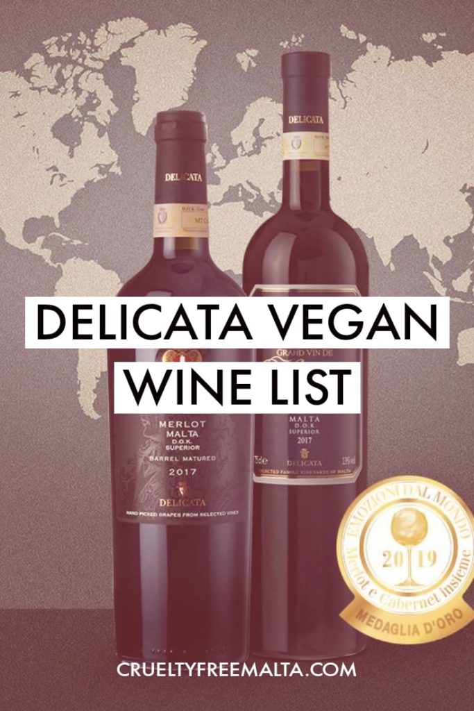 Delicata Vegan Wine List