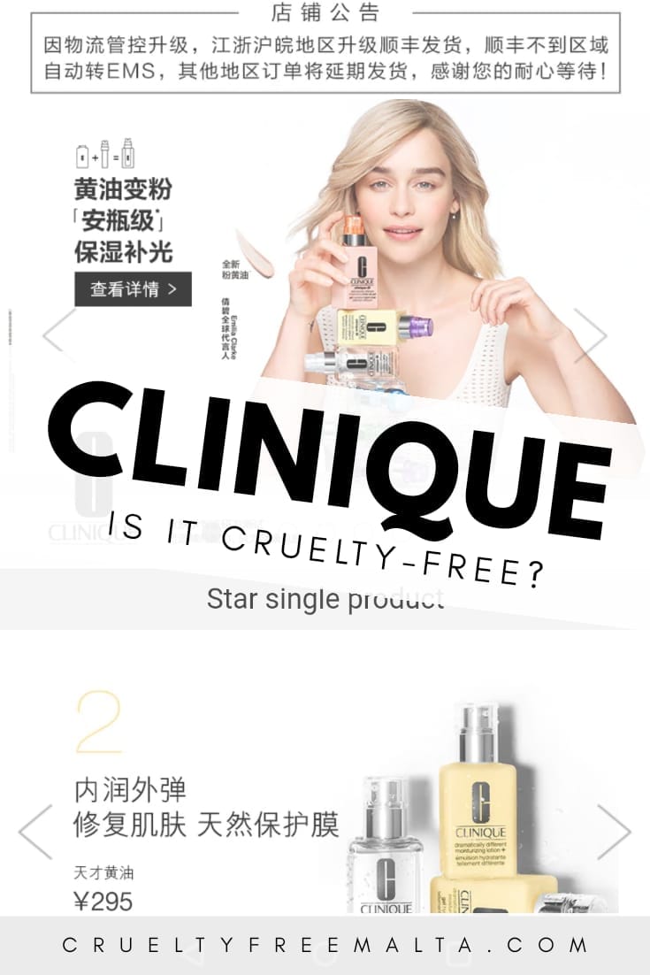 Is Clinique cruelty-free?