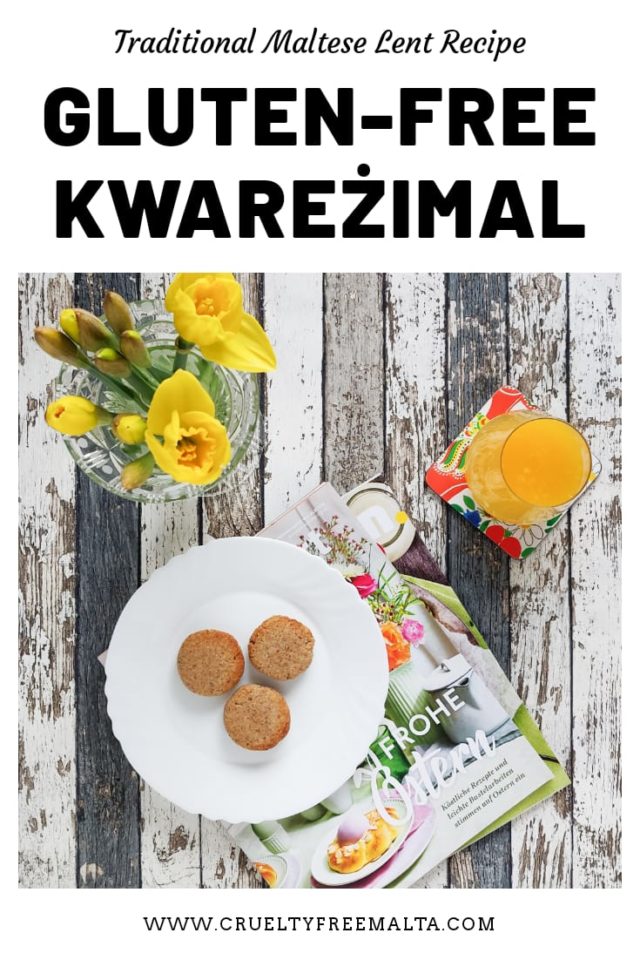 Gluten-free Kwareżimal Recipe - Maltese Vegan Lenten Biscuits ...