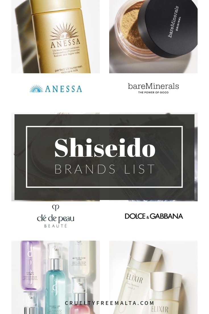 Shiseido Brands List